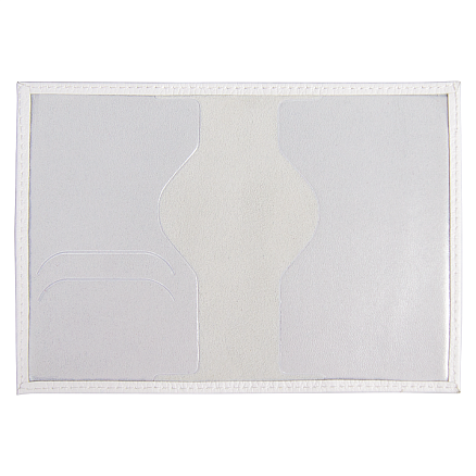 Обложка для паспорта Leather Sky Flotter Trend Print Sample Lada из натуральной кожи, белая