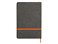 Блокнот Color линованный А5 в твердой обложке с резинкой, серый/оранжевый (P) small_img_4