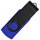 Флеш накопитель USB 2.0 Twister Сolor Mix 16GB, пластик Софт Тач/металл, синий/черный small_img_2