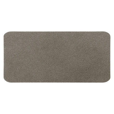 Шеврон Rectangle NUBA размер 60*30 мм, светло-серый, со скругленными углами