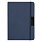 Блокнот А5 Hobard, в твердой обложке c резинкой в линейку, темно-синий_ТЕМНО-СИНИЙ