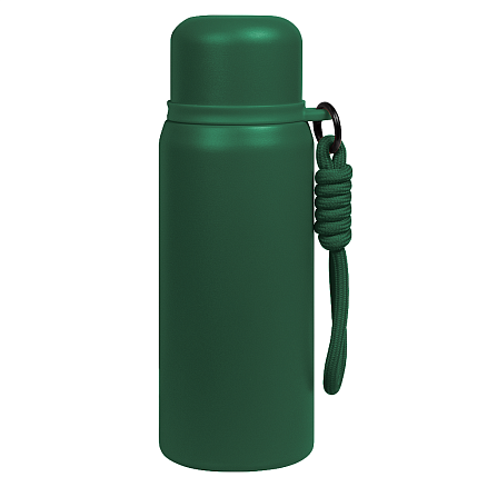 Термос вакуумный стальной La Vie с ремувкой  двухстеночный 500 мл матовый в подарочной упаковке, зеленый