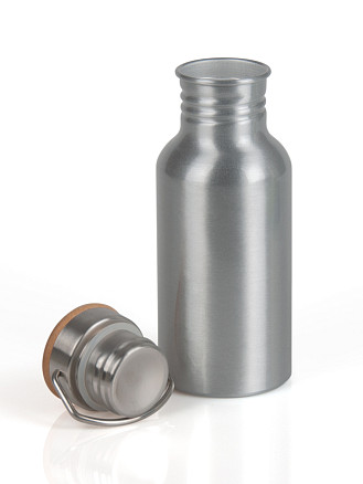 Алюминиевая бутылка ECO TRANSIT, серебро