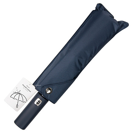 Зонт складной автоматический,  Forest Lotus, диаметр 117 см,  9 панелей, в подарочной коробке, темно- синий