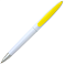 Ручка шариковая, пластиковая, белая/желтая small_img_2