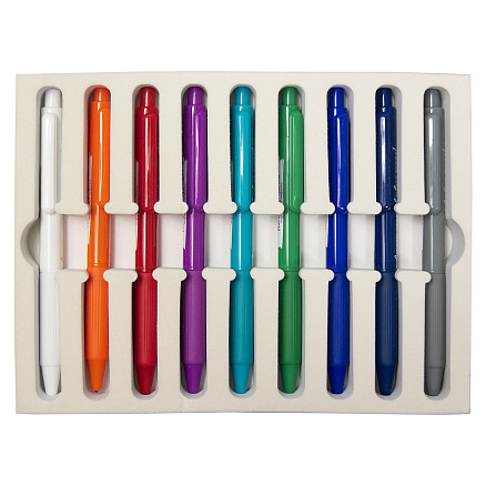 Набор шариковых ручек Print Sample №3 Flora Сolor (9 штук) в футляре