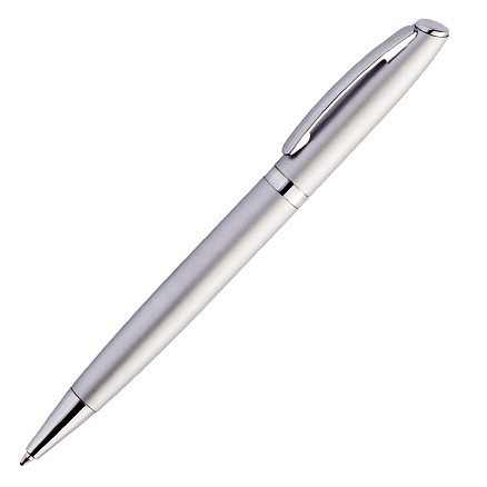 Ручка шариковая VESTA, металлическая, серебристая