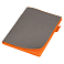 Ежедневник Flexy Verde Sivilia B5 на пружине, серо-оранжевый, недатированный, в гибкой обложке small_img_1
