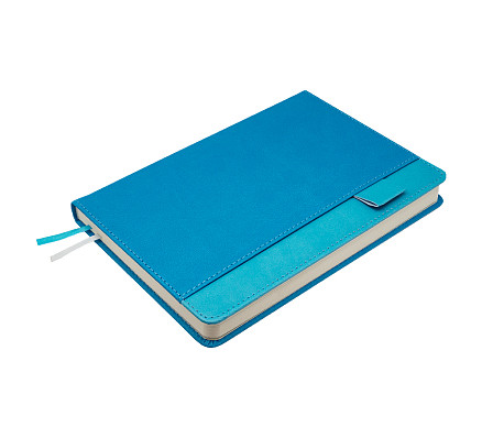 Ежедневник Smart Combi Ilex А5, голубой/голубой, недатированный, в твердой обложке