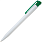 Ручка шариковая, пластиковая, белая/зеленая_БЕЛЫЙ/ЗЕЛЕНЫЙ