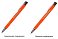Ручка шариковая, Legend Soft Touch Mirror Silver, оранжевая small_img_3