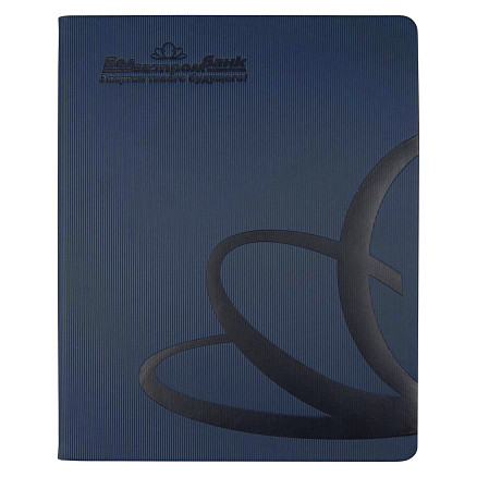 Еженедельник City Agenda Happy Line Print Sample A4, темно-синий, в твердой обложке