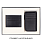 Коробка подарочная, размер 24*17,5*3 см, Solution Superior Linen, черная, бежевый ложемент под два прямоугольных предмета_ЧЕРНЫЙ 2, БУМАГА ПОД ЛЁН