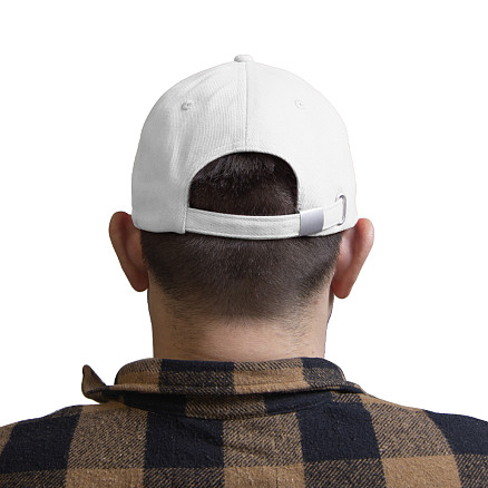 Кепка 5-панельная Greenwich 350, c белым сендвичем, белая