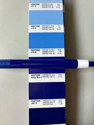 Ручка шариковая Alana Color, пластиковая, синяя