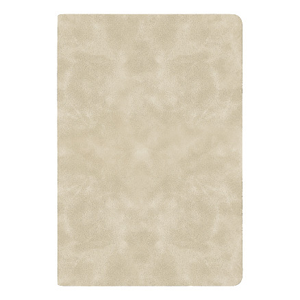 Ежедневник Flexy Luba Print Sample Хлопок А5, бежевый, недатированный, в гибкой обложке