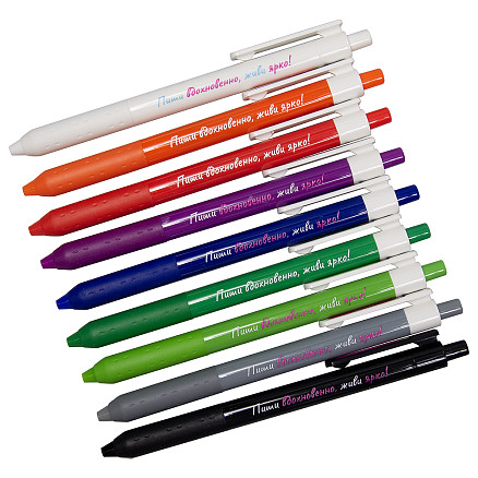 Набор шариковых ручек Print Sample №5  Alana Color (9 штук) в футляре