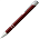 Ручка шариковая, COSMO HEAVY, металл, бордовый/серебро_бордовый