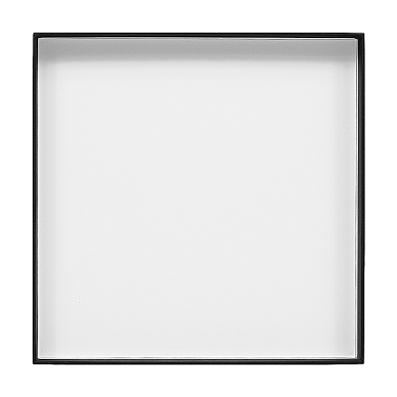 Коробка подарочная, размер 18*18*2 см, Solution Superior Linen, черная, бежевый ложемент под индивидуальную вырубку