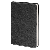 Ежедневник Alfa Techno Soft , черный, недатированный, в твердой обложке с металлическим элементом