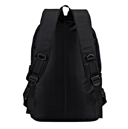 Рюкзак Travel с отделением для ноутбука, водоотталкивающий, нейлоновый, черный