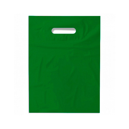 Пакет ПВД 40*50+3,5, 70 мкм, зеленый, pantone 356 C