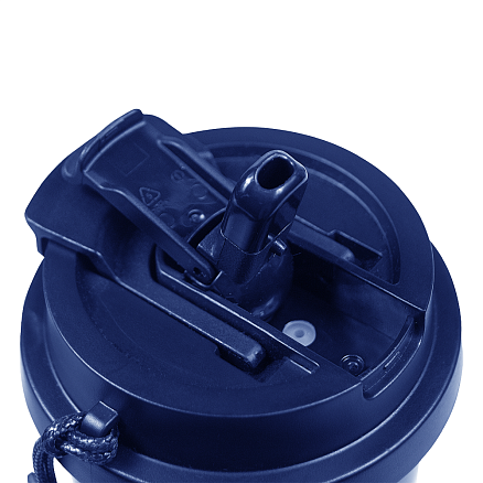 Набор подарочный Solution Duo (плед Super Soft Nature, термокружка  Cosmostar ), синий