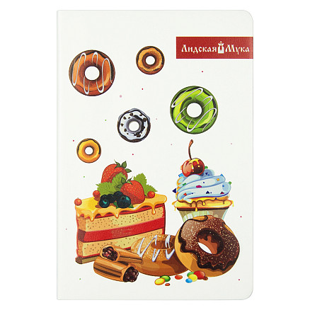 Ежедневник Flexy Buffalo Print Sample Лидская мука А5, белый, недатированный, в гибкой обложке