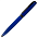 Ручка шариковая матовая Ontario металлическая, синяя/темно-серая_синий