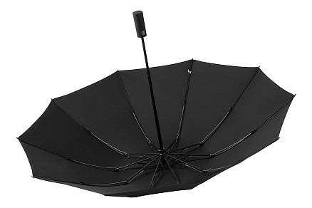 Зонт складной автоматический с плавным закрытием Forest Sunderland Reverse, диаметр 117 см, 10 панелей, черный, без подарочной коробки