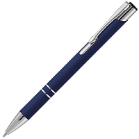 Ручка шариковая, Legend Soft Touch Mirror темно-синий