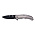 Нож складной Stinger, 120 мм, (чёрный), материал рукояти: дерево/сталь (серый), в картонной коробке_Серый-1116BK