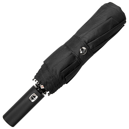 Зонт складной автоматический c плавным закрытием, Forest Lotus Safeclosing, диаметр 117 см, 9 панелей, в подарочной коробке, черный