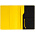 Обложка для паспорта Multimo, черная с желтым_черная с желтым