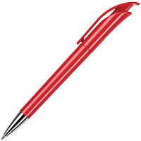 Ручка шариковая, пластик, красный, FOCUS