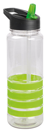 Спортивная бутылка CONDY, яблочно-зеленая, прозрачная