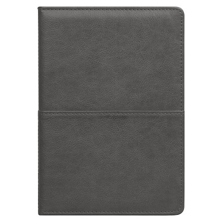 Ежедневник Smart Philadelphia Columbus А5, темно-серый, недатированный, в твердой обложке с поролоном