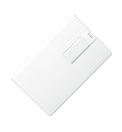 Флеш накопитель USB 2.0 в виде кредитной карты 16GB, пластик, белый