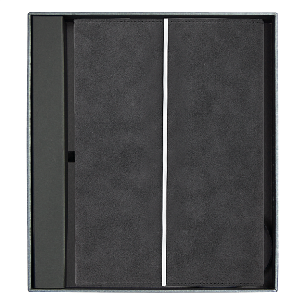 Ежедневник в суперобложке Country Galaxy Nuba A5+ в подарочной коробке, темно-синий, недатированный, в твердой обложке