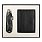 Набор подарочный Solution Superior Duo (футляр для кредитных карт Leather Land, нож Tools Impression)_ЧЕРНЫЙ