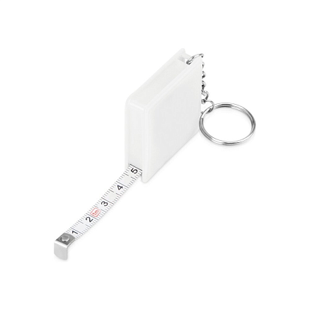 Брелок Tools рулетка Сантиметр, 1 м, белая, пластиковая