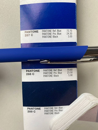 Ручка шариковая, Legend Soft Touch Mirror Silver Requis, синяя