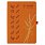 Ежедневник Flexy Line Linen Print Sample А5, оранжевый/оранжевый, недатированный, в гибкой обложке, с резинкой и петлей для ручки_ОРАНЖЕВЫЙ-1