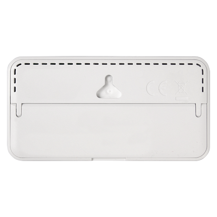 Часы настольные Chronos с термометром и гигрометром, с ж/к дисплеем, белые