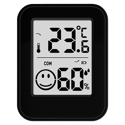 Термометр-гигрометр Phoenix настольный/настенный,с ж/к дисплеем, черный