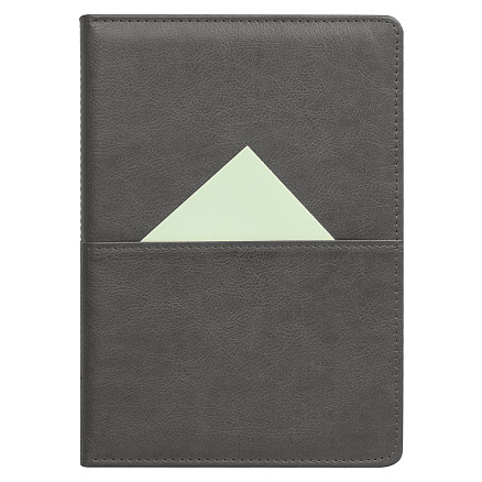 Ежедневник Smart Philadelphia Columbus А5, темно-серый, недатированный, в твердой обложке с поролоном