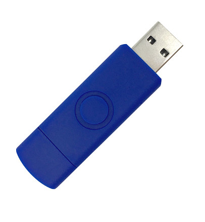 Корпус для флеш накопителя Twister Smart 16GB, пластик Софт Тач, синий