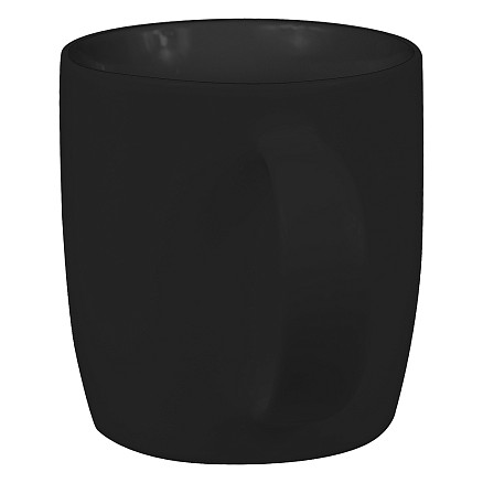 Кружка фарфоровая Casa Grande Lupin Soft, софт тач, 400 мл, черный/черный