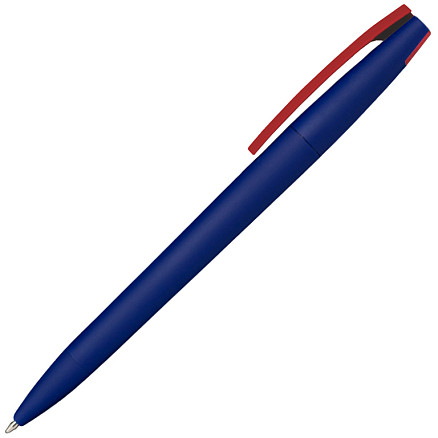 Ручка шариковая, пластиковая софт-тач, Zorro Color Mix, синяя/красная