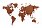 Деревянная карта мира World Map Wall Decoration Exclusive, красное дерево_КРАСНОЕ ДЕРЕВО